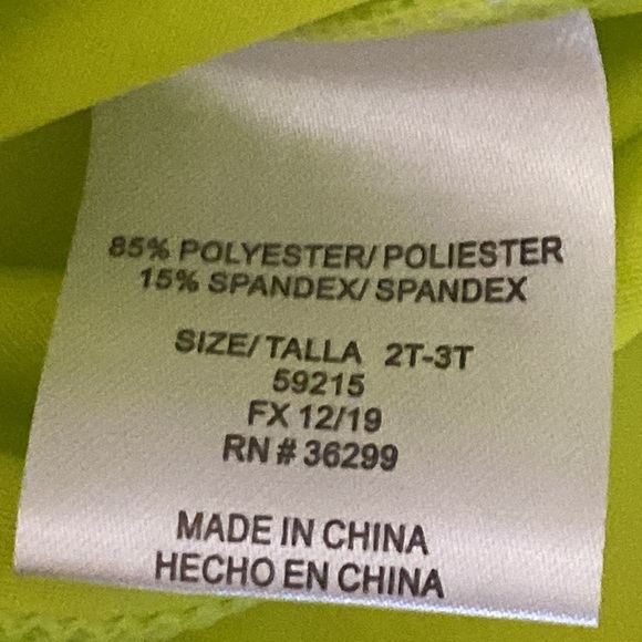 🫶🏼Sun & sky kids bright yellow sun protector long sleeve top - Picture 5 of 6